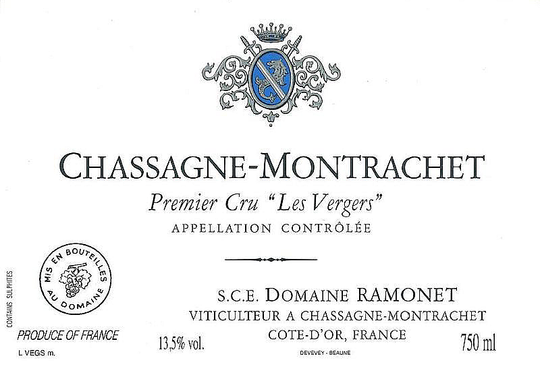 Ramonet Chassagne Montrachet 1er Cru Vergers, 2020, 6 bottles pack