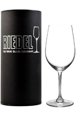 Riedel Sommeliers Bordeaux Grand Cru Wine Glass, Single Pack with Cylinder Paper Gift Box