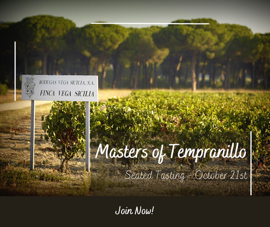 Vega Sicilia - Masters of Tempranillo - seated tasting